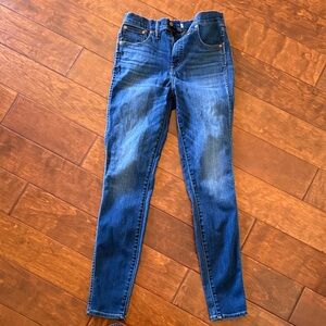 Madewell Women's Skinny Jeans in Deep Blue